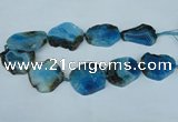 CNG1241 15.5 inches 30*40mm - 40*50mm freeform agate beads