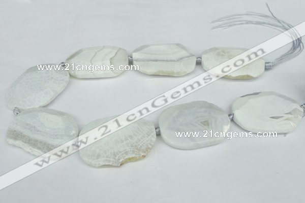 CNG1242 15.5 inches 30*40mm - 40*50mm freeform agate beads