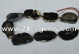 CNG1248 15.5 inches 30*40mm - 40*50mm freeform agate beads