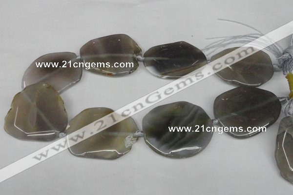 CNG1253 15.5 inches 30*40mm - 45*50mm freeform agate beads