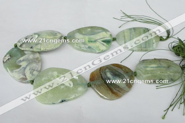 CNG1257 15.5 inches 35*45mm - 40*55mm freeform agate beads