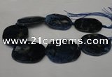 CNG1260 15.5 inches 40*50mm - 45*55mm freeform agate beads