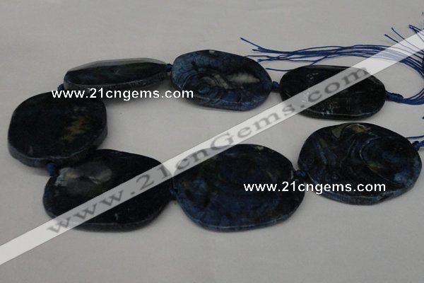 CNG1260 15.5 inches 40*50mm - 45*55mm freeform agate beads