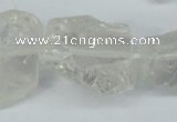 CNG1307 15.5 inches 20*25mm – 25*35mm nuggets white crystal beads