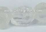 CNG1308 15*20mm – 25*30mm faceted nuggets white crystal beads