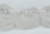 CNG1309 15*20mm – 25*30mm faceted nuggets rose quartz beads