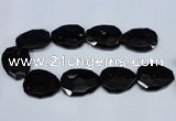 CNG1334 15.5 inches 35*40mm faceted freeform agate beads