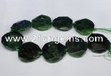 CNG1342 15.5 inches 42*45mm faceted freeform agate beads