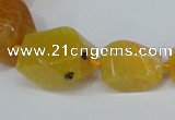 CNG1355 15.5 inches 8*10mm - 20*25mm faceted nuggets agate beads