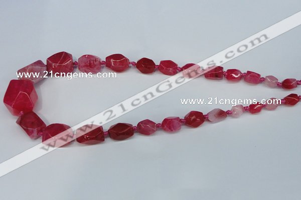 CNG1356 15.5 inches 8*10mm - 20*25mm faceted nuggets agate beads