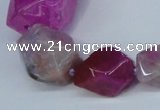 CNG1357 15.5 inches 8*10mm - 20*25mm faceted nuggets agate beads