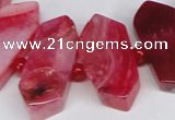 CNG1393 15.5 inches 15*25mm - 20*40mm wand agate gemstone beads