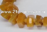 CNG1400 15.5 inches 10*15mm - 12*22mm nuggets agate gemstone beads