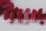 CNG1401 15.5 inches 10*15mm - 12*22mm nuggets agate gemstone beads