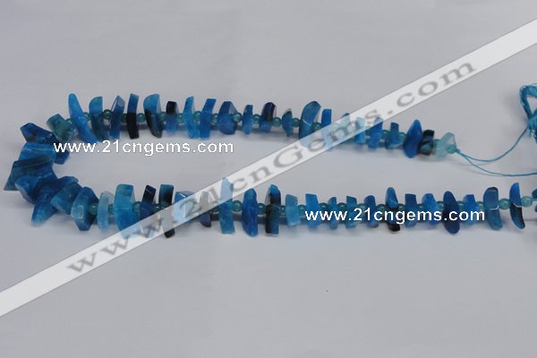 CNG1403 15.5 inches 10*15mm - 12*22mm nuggets agate gemstone beads