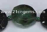 CNG1407 15.5 inches 20*25mm - 30*35mm faceted freeform agate beads