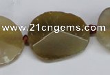 CNG1408 15.5 inches 20*25mm - 30*35mm faceted freeform agate beads