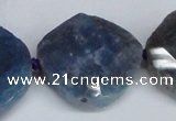 CNG1409 15.5 inches 25*30mm - 30*35mm faceted freeform agate beads