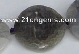 CNG1410 15.5 inches 30*35mm - 35*38mm faceted freeform agate beads