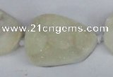 CNG1415 15.5 inches 25*35mm - 30*40mm freeform agate beads