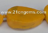 CNG1420 15.5 inches 25*35mm - 30*40mm freeform agate beads