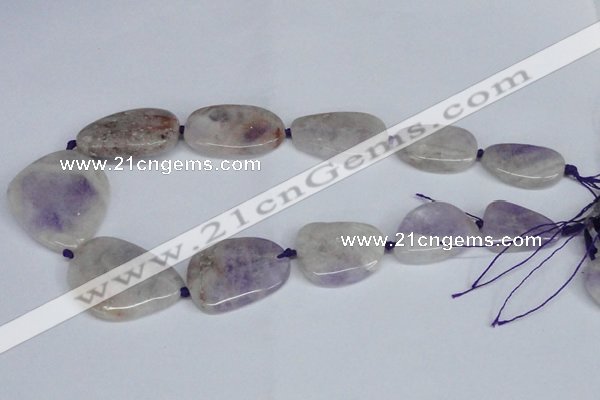 CNG1427 15.5 inches 20*30mm - 35*45mm freeform lavender amethyst beads