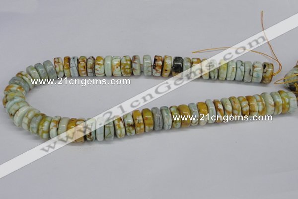 CNG1445 15.5 inches 6*15mm - 8*15mm nuggets agate gemstone beads