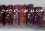 CNG1457 15.5 inches 8*25mm - 12*25mm nuggets agate gemstone beads