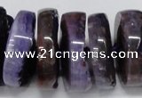 CNG1465 15.5 inches 12*35mm nuggets agate gemstone beads