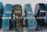 CNG1467 15.5 inches 12*35mm nuggets agate gemstone beads