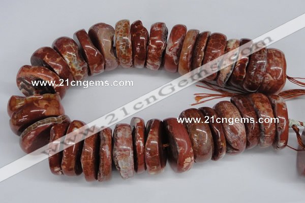 CNG1468 15.5 inches 12*35mm nuggets agate gemstone beads