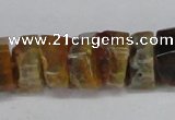 CNG1477 15.5 inches 8*15mm - 12*15mm nuggets agate gemstone beads