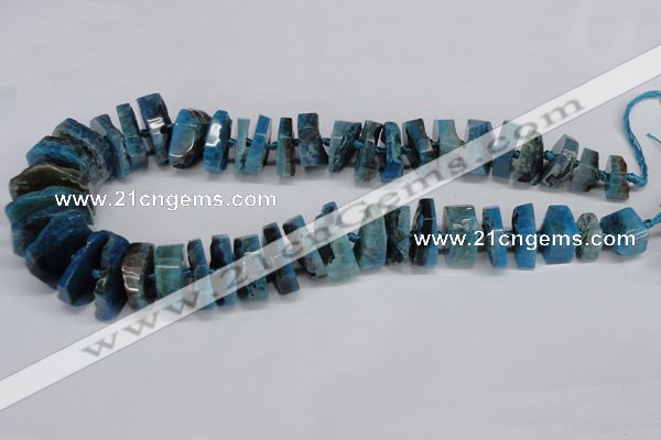 CNG1485 15.5 inches 10*15mm - 12*25mm nuggets agate gemstone beads