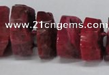 CNG1487 15.5 inches 10*15mm - 12*25mm nuggets agate gemstone beads