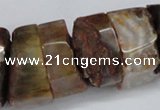 CNG1488 15.5 inches 10*30mm - 15*30mm nuggets agate gemstone beads