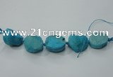 CNG1514 8 inches 20*30mm - 25*35mm freeform agate beads