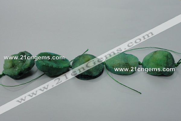 CNG1515 8 inches 20*30mm - 25*35mm freeform agate beads