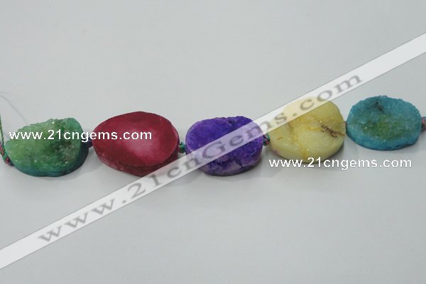 CNG1516 8 inches 20*30mm - 25*35mm freeform agate beads