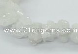 CNG1540 15.5 inches 6*8mm - 15*20mm nuggets plated druzy quartz beads