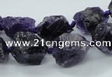 CNG1545 15.5 inches 10*14mm - 12*16mm nuggets amethyst beads