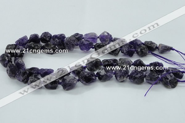 CNG1545 15.5 inches 10*14mm - 12*16mm nuggets amethyst beads