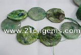 CNG1552 15.5 inches 50*52mm faceted freeform agate beads