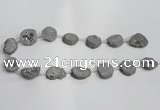 CNG1571 15*20mm - 20*25mm freeform plated druzy agate beads