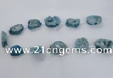 CNG1586 15.5 inches 15*20mm - 20*30mm freeform plated druzy agate beads