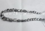 CNG1590 15.5 inches 8*12mm - 12*20mm nuggets plated quartz beads