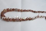 CNG1591 15.5 inches 8*12mm - 12*20mm nuggets plated quartz beads