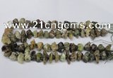 CNG1598 15.5 inches 10*14mm - 15*20mm nuggets green garnet beads