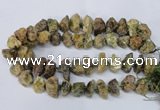 CNG1599 15.5 inches 15*20mm - 20*25mm nuggets green garnet beads