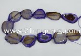 CNG1612 15.5 inches 25*35mm - 30*45mm freeform agate gemstone beads