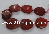 CNG1628 15.5 inches 40*45mm - 45*50mm faceted freeform agate beads